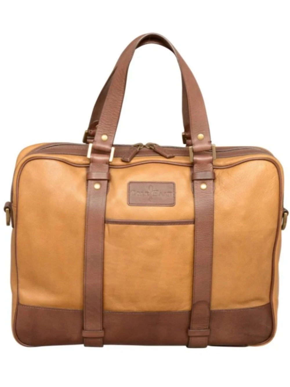 Cole Haan Rustic Zip Top Briefcase Laptop Bag